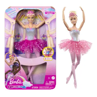 Barbie Svítící magická baletka s růžovou třpytivou sukní