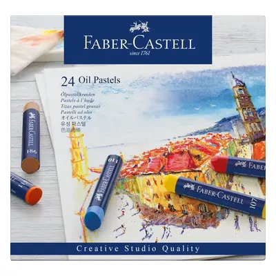 Olejové pastely Faber-Castell Goldfaber, 24 ks