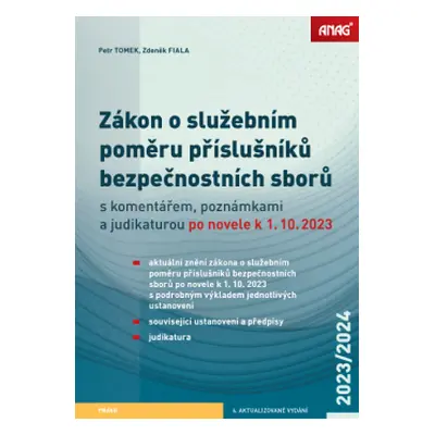 Zákon o služebním poměru příslušníků bezpečnostních sborů po novele k 1. 10. 2023 - JUDr. Petr T