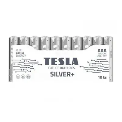 Alkalická tužková baterie AAA Tesla SILVER+ 10 ks