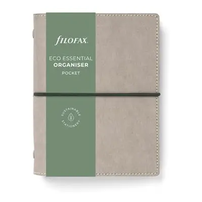 Kroužkový diář 2024 Filofax Eco Essentials kapesní - ash grey