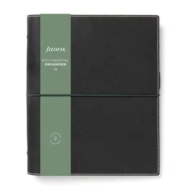 Kroužkový diář 2024 Filofax Eco Essentials A5 - dark ebony