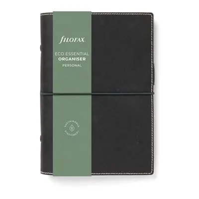 Kroužkový diář 2024 Filofax Eco Essentials osobní - dark ebony