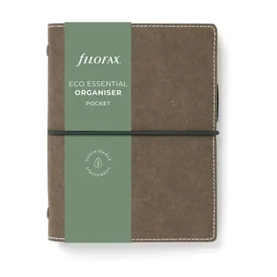 Kroužkový diář 2024 Filofax Eco Essentials kapesní - dark walnut