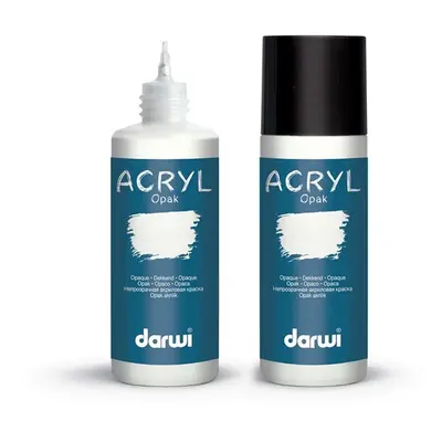 Akrylová barva DARWI ACRYL OPAK 80 ml, bílá krycí