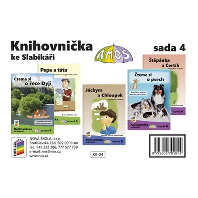 Knihovnička ke Slabikáři AMOS - sada 4