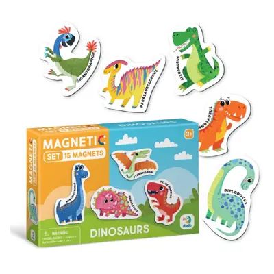 Magnetická hra Dinosauři 15 ks