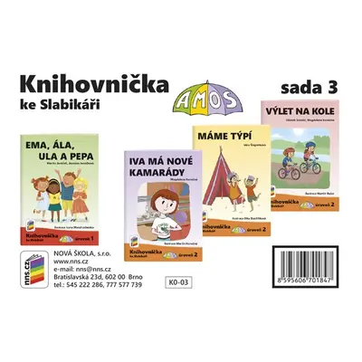 Knihovnička ke Slabikáři AMOS - sada 3