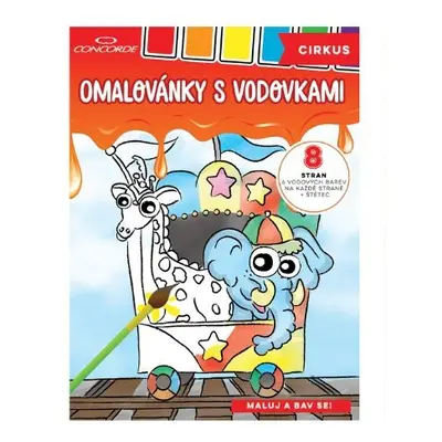 Omalovánky s vodovkami CONCORDE Cirkus A4