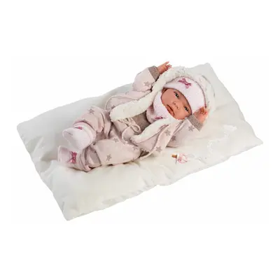 Llorens 73882 NEW BORN - realistická panenka miminko s celovinylovým tělem - 40 cm