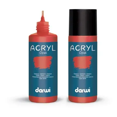 Akrylová barva DARWI ACRYL OPAK 80 ml, rumělková