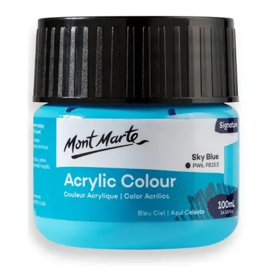 Akrylová barva Mont Marte,100ml, nebeská modř (Sky Blue)