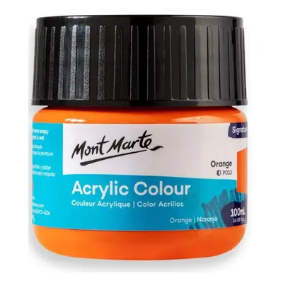 Akrylová barva Mont Marte,100ml, oranžová (Orange)