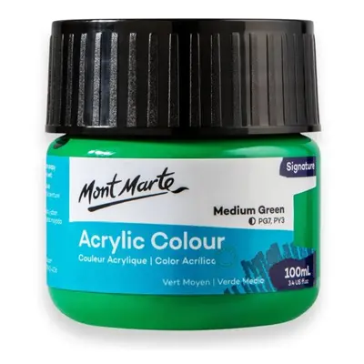 Akrylová barva Mont Marte,100ml, zelená (Medium Green)