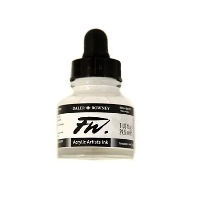 Umělecká akrylová tuš Daler Rowney 29,5 ml - White