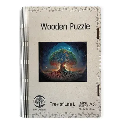 Dřevěné puzzle WOODEN strom života I. - 300 dílků