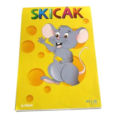 Skicák A4 - 20 listů, 180 g/m2