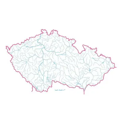 Slepá mapa ČR - 10 ks 60 x 45 cm