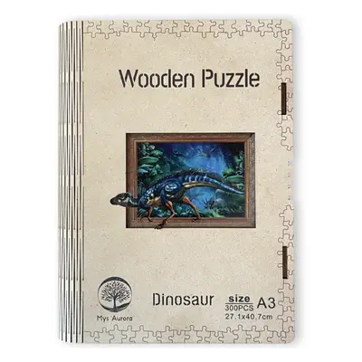 Dřevěné puzzle WOODEN dinosaurus - 300 dílků