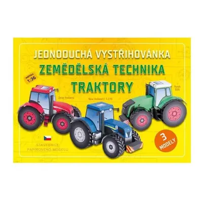 Zemědělská technika TRAKTORY - Jednoduchá vystřihovánka - neuveden