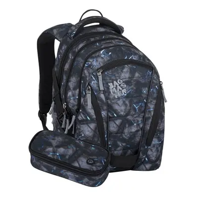 Studentský set BAG 24 A – šedý s modrými prvky