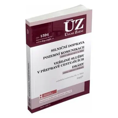 ÚZ 1594 / Silniční doprava, pozemní komunikace, veřejné služby v přepravě cestujících, dráhy