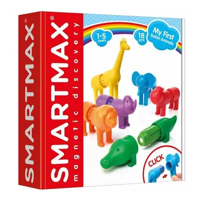 Stavebnice SmartMax - Moje první Safari zvířátka - 18 ks