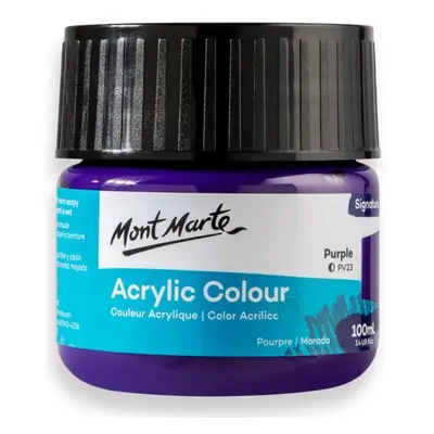 Akrylová barva Mont Marte,100ml, tm. fialová (Purple)