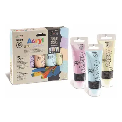 Akrylové barvy PRIMO PASTEL, sada 5 x 75 ml