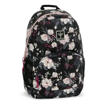 Studentský batoh Ars Una - Flowery Black AU14