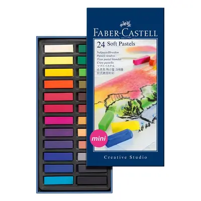 Měkké pastelové křídy MINI Faber-Castell, 24 ks