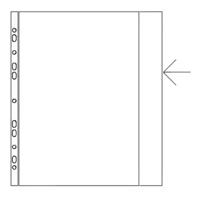 Zakládací obal A4 s euroděrováním a chlopní PP matný 120 mic - 10 ks