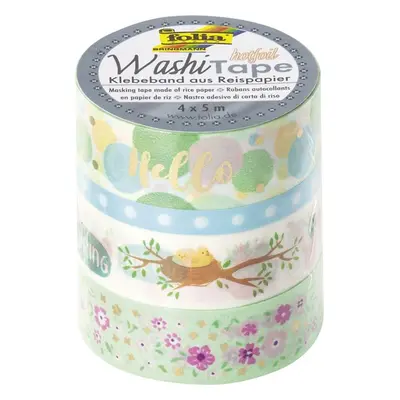 Washi Tape - dekorační lepící páska - 4 ks - JARO