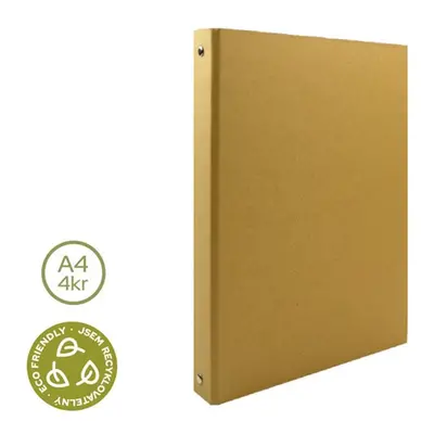 4-kroužkový pořadač ECO LUMA A4 3,5 cm - kraft