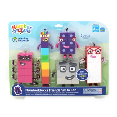 Postavičky Numberblocks Friends 6 až 10