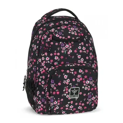 Studentský batoh Ars Una - Pearl Blossom Black AU6