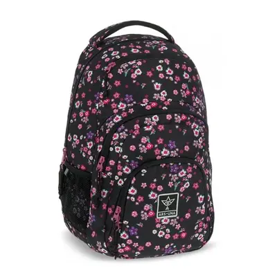 Studentský batoh Ars Una - Pearl Blossom Black AU2