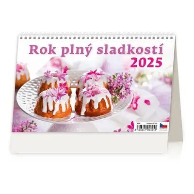 Kalendář stolní 2025 - Rok plný sladkostí