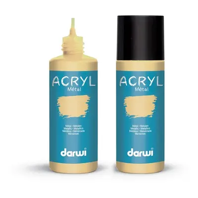 Akrylová barva DARWI ACRYL OPAK 80 ml, metalická zlatá