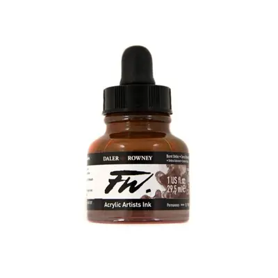 Umělecká akrylová tuš Daler Rowney 29,5 ml - Burnt Umber