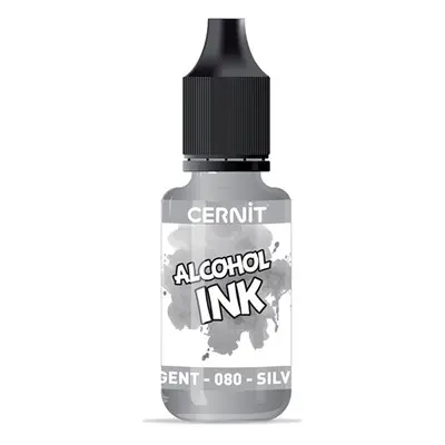 Alkoholový inkoust CERNIT 20 ml - stříbrný