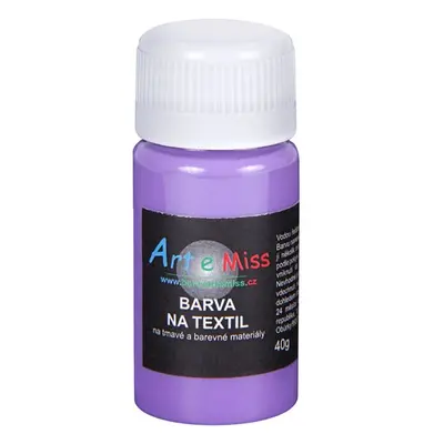 Barva na tmavý textil, 40 g - tmavá fialová