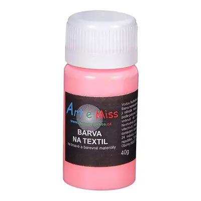 Barva na tmavý textil, 40 g - neon červená