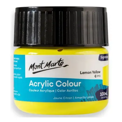 Akrylová barva Mont Marte,100ml, citronově žlutá (Lemon Yellow)