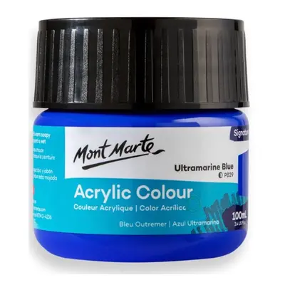 Akrylová barva Mont Marte,100ml, modrá (Ultramarine Blue)