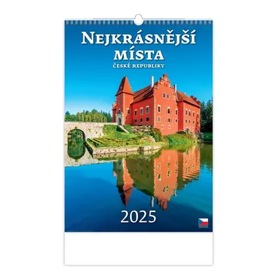 Kalendář nástěnný 2025 - Nejkrásnější místa ČR