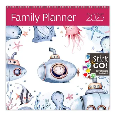 Kalendář nástěnný 2025 Label your days - Family Planner