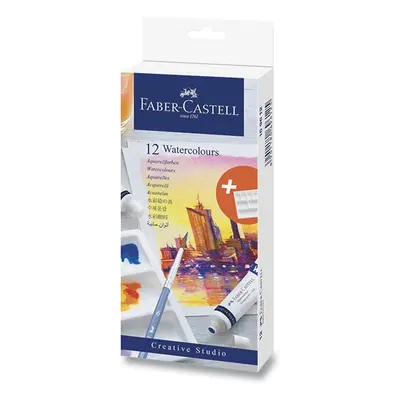 Akvarelové barvy Faber-Castell 12 barev, tuba 12 ml