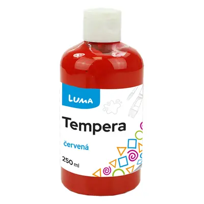 Temperová barva LUMA, 250 ml - červená