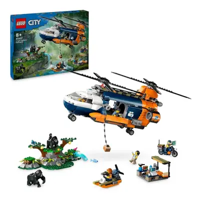 LEGO® City 60437 Helikoptéra na průzkum džungle v základním táboře